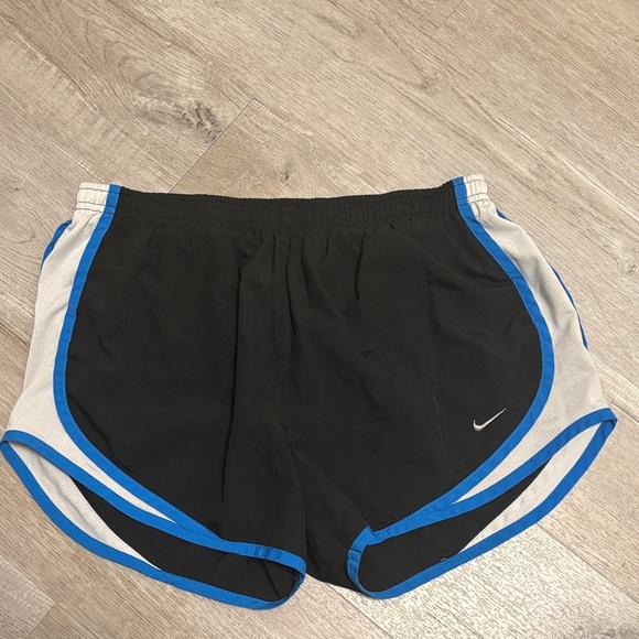 Nike Pants - Nike Women's Black and Blue Athletic Shorts